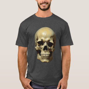 T-shirt Peinture à l'huile de crâne Style peinture illustr