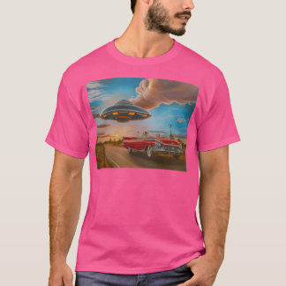 T-shirt Peinture À L'Huile De Croisière Céleste Par Gary L