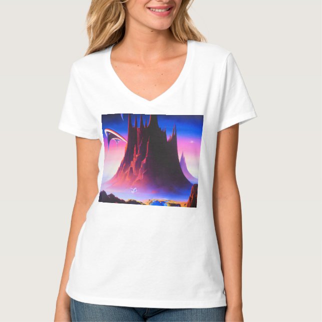 T-shirt Peinture à l'huile Dream World (Devant)