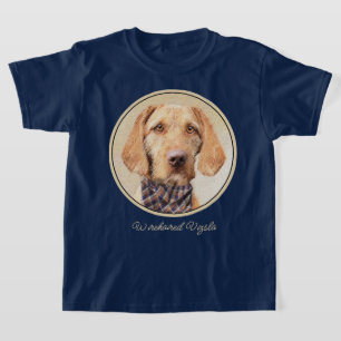 T-shirt Peinture à poils durs Vizsla - Jolie Art Original 