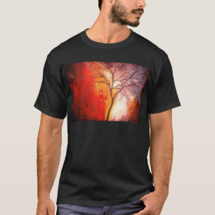 T-shirt Peinture Abstraite de toile d'arbre