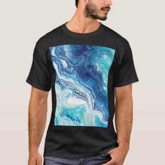 T-shirt Peinture acrylique, tons abstraits