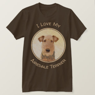 T-shirt Peinture Airedale Terrier - Cute Original Art