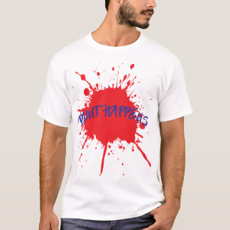 T-shirt Peinture Arrive Gras Revêt Peinture Splatter
