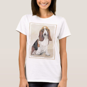 T-shirt Peinture Basset Hound - Art de chien original mign