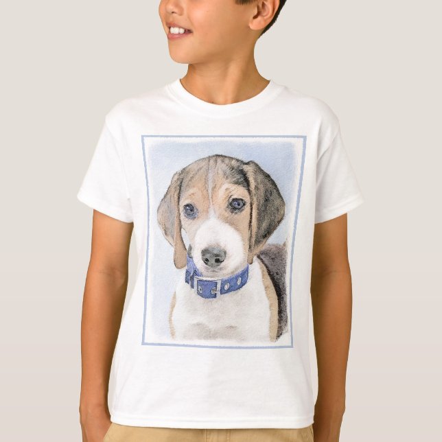 T-shirt Peinture beagle - Cute Original Chien Art (Devant)
