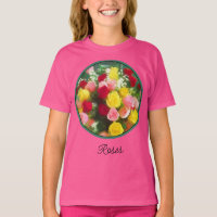 Peinture Bouquet Rose - Joli Art Fleur Original T