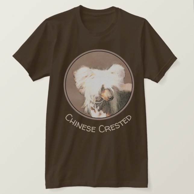 T-shirt Peinture Chinoise sans cheveux peint art original  (Design devant)
