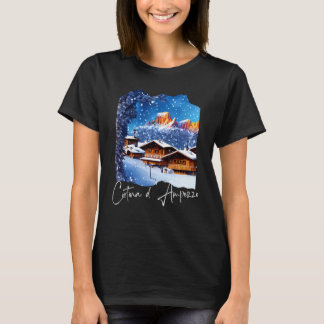 T-shirt Peinture Cortina d'Ampezzo Dolomiti Cortina d'Ampe