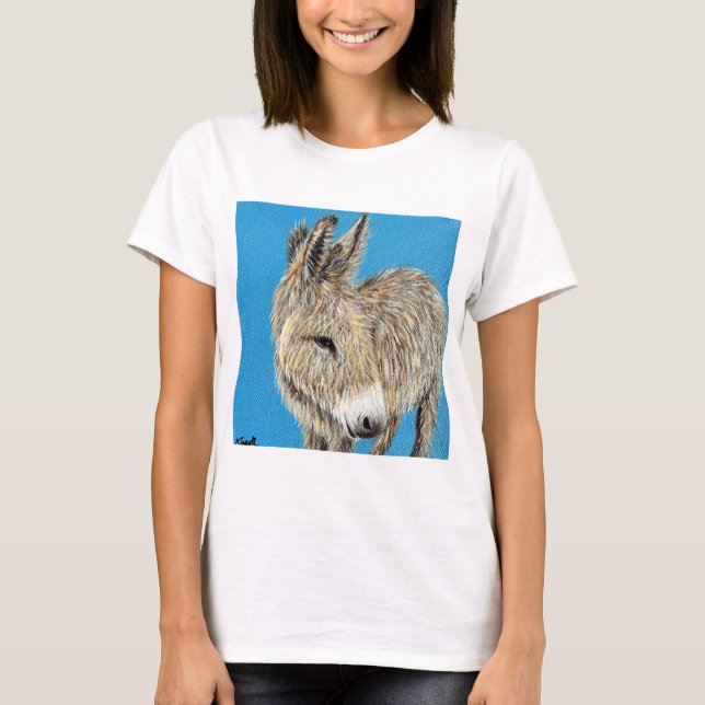 T-shirt Peinture d'âne amical (Devant)