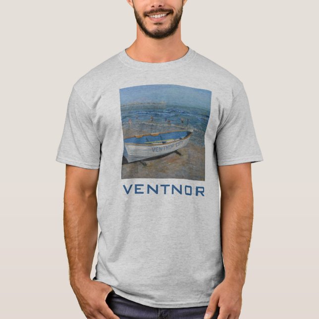 T-shirt peinture de bateau de ventnor, VENTNOR (Devant)