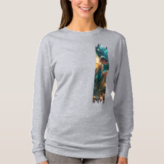T-shirt Peinture de brosse à pois de forêt enchantée