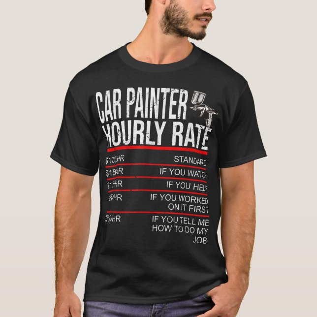 T-shirt Peinture de carrosserie automobile (Devant)