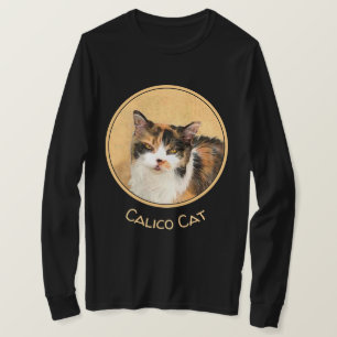 T-shirt Peinture de chat calico - Art de chat original mig