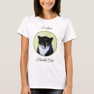 T-shirt Peinture de chat smoking - Jolie oeuvre d'art orig