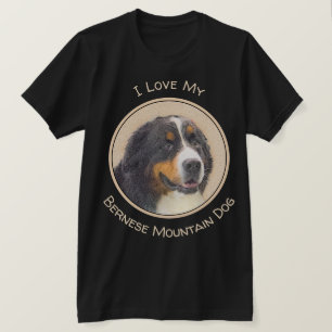 T-shirt Peinture de chien de montagne bernoise - Art origi