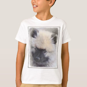 T-shirt Peinture de chiot de Keeshond - jolie art de chien
