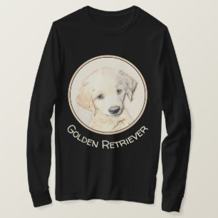 T-shirt Peinture de chiots de Golden Retriever - Art origi