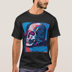 T-shirt Peinture de crâne chromatique