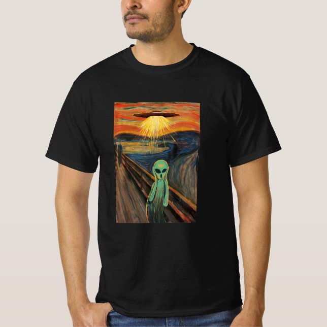 T-shirt Peinture de cris Alien (Devant)