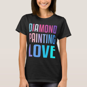 T-shirt Peinture de diamant Artiste d'amour Images de pass