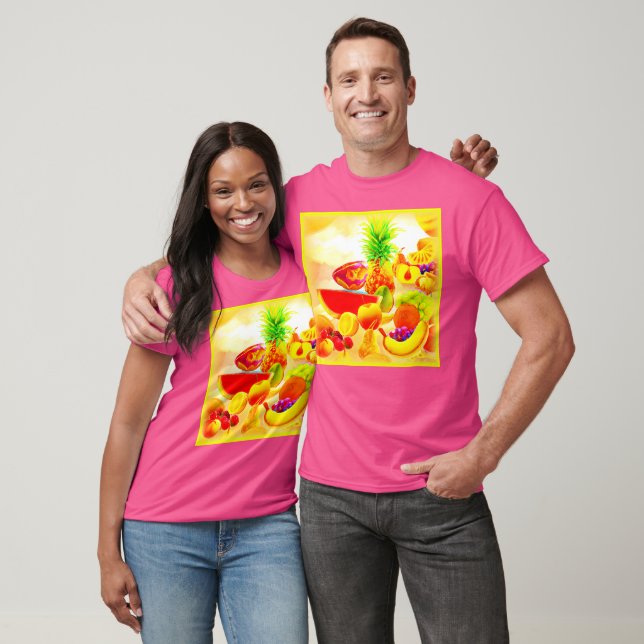 T-shirt Peinture de fruits exotiques tropicaux. Commandez  (Unisexe)