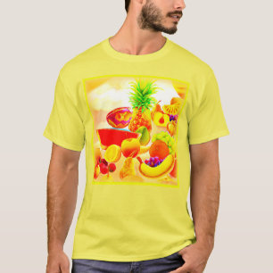 T-shirt Peinture de fruits exotiques tropicaux. Commandez 