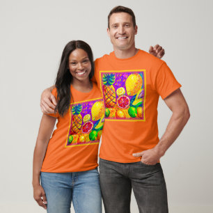 T-shirt Peinture de Fruits Savoureux. Acheter Maintenant