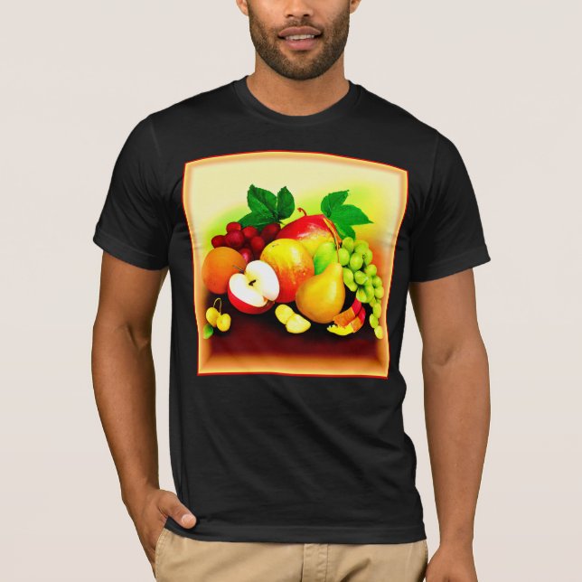 T-shirt Peinture de fruits tropicaux. Commandez dès mainte (Devant)