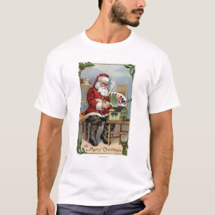 T-shirt Peinture de GreetingSanta de Noël