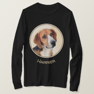 T-shirt Peinture de Harrier - Joli Art Original de Chien