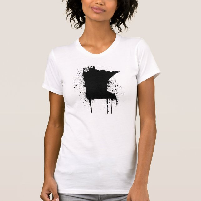 T-shirt Peinture de jet de manganèse (Devant)