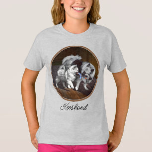T-shirt Peinture de jeu de Keeshond - Art original de chie