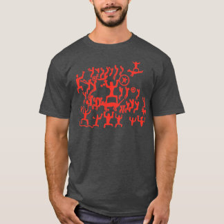 T-shirt Peinture de la grotte de pierre Motif d'art paléol