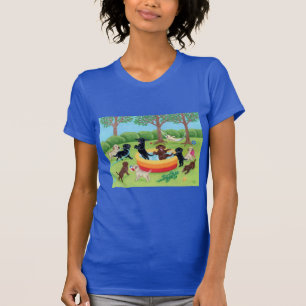 T-shirt Peinture de Labradors d'amusement d'été