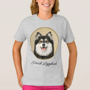 T-shirt Peinture de Lapon finnois - Art original de chien