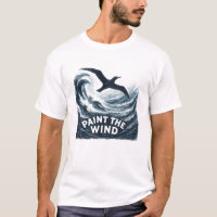 T-Shirt Peinture de l'Orage Vent Tempête Brosse Oi