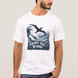 T-Shirt Peinture de l'Orage Vent Tempête Brosse Oi