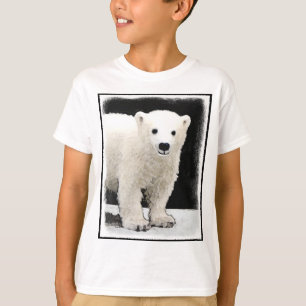 T-shirt Peinture de l'ours polaire - Art original de la fa