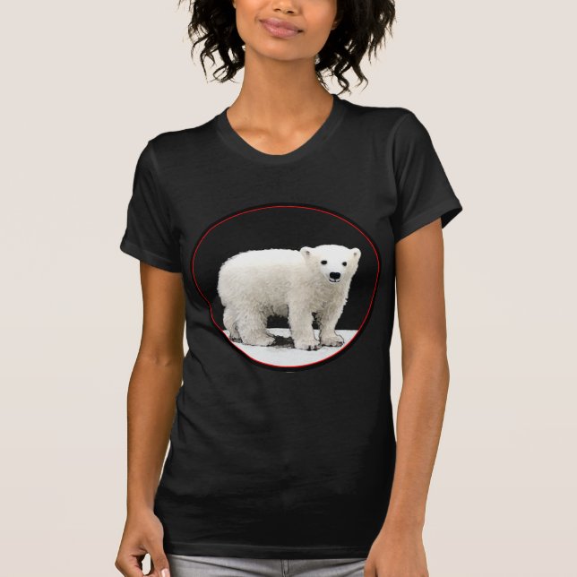 T-shirt Peinture de l'ours polaire - Art original de la fa (Devant)