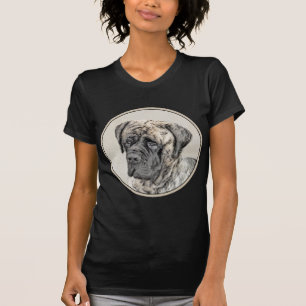 T-shirt Peinture de Mastiff Anglais (Bringé) - Art Canin