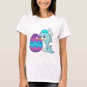 T-shirt Peinture de Pâques de dauphin