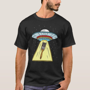 T-shirt Peinture de peinture Ufo