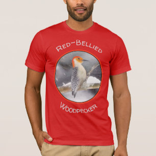 T-shirt Peinture de pic à ventre rouge Art original