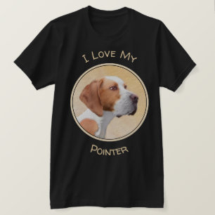 T-shirt Peinture de pointeur - jolie art original de chien