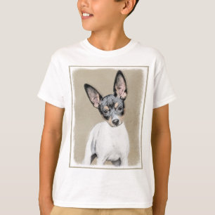 T-shirt Peinture de Rat Terrier - Cute Original Dog Art