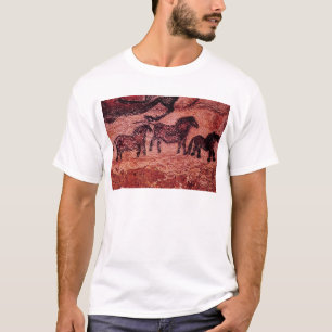 T-shirt Peinture de roche des tarpans, c.17000 AVANT JÉSU
