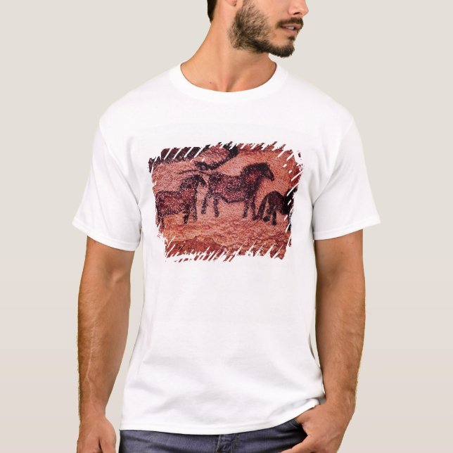T-shirt Peinture de roche des tarpans, c.17000 AVANT JÉSUS (Devant)