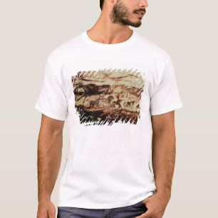 T-shirt Peinture de roche d'une vache à saut