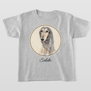 T-shirt Peinture de Saluki (Faune) - Cute Original Chien A